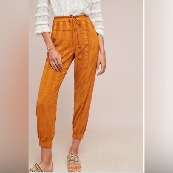 Anthro The Odells S Striped Sonia Joggers Pant - Picture 1 of 13
